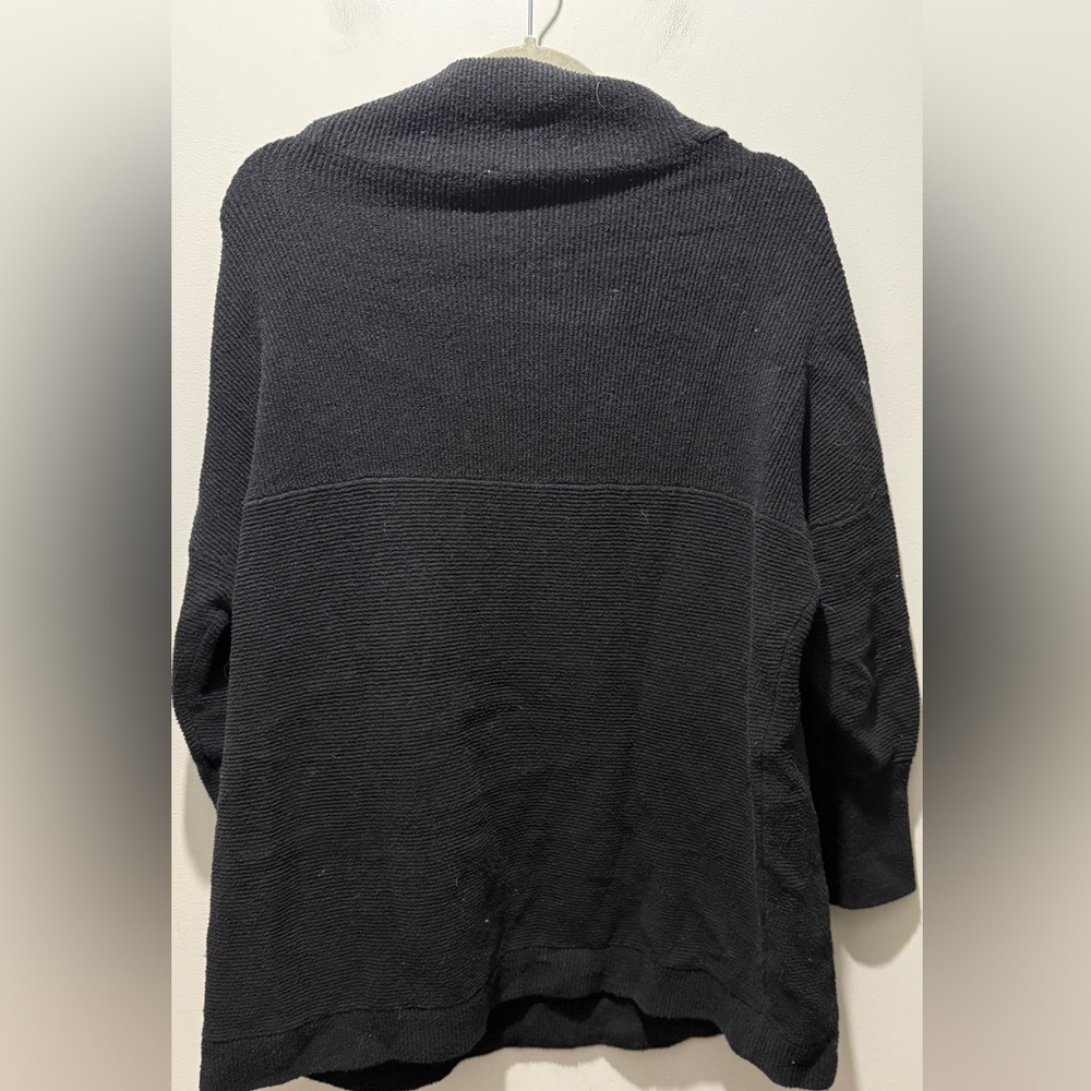 Free People Ottoman Slouchy Tunic Sweater - Black - Picture 4 of 5